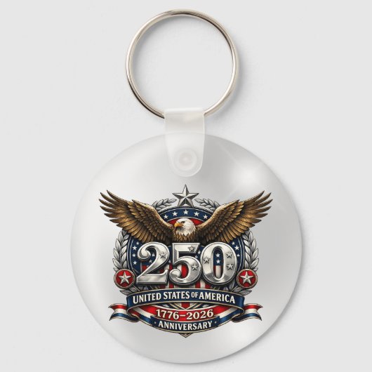 Patriotic Silver Semiquincentennial Emblem キーホルダー (裏面)
