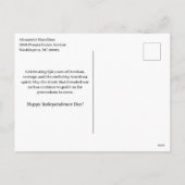 Patriotic Silver Semiquincentennial Emblem シーズンポストカード (裏面)