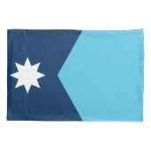 Patriotic Single Pillowcase with flag of Minnesota 枕カバー (裏面)