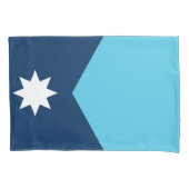 Patriotic Single Pillowcase with flag of Minnesota 枕カバー (正面)