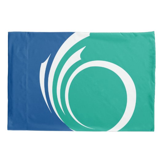 Patriotic Single Pillowcase with flag of Ottawa 枕カバー (裏面)