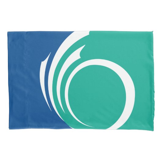 Patriotic Single Pillowcase with flag of Ottawa 枕カバー (正面)