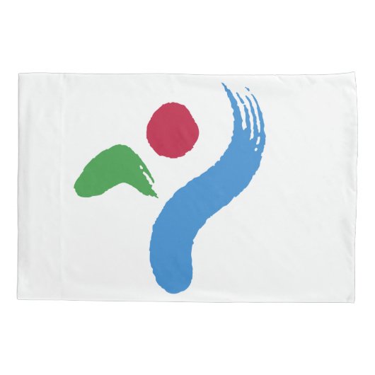 Patriotic Single Pillowcase with flag of Seoul 枕カバー (裏面)