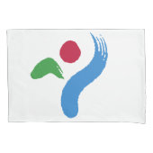 Patriotic Single Pillowcase with flag of Seoul 枕カバー (正面)