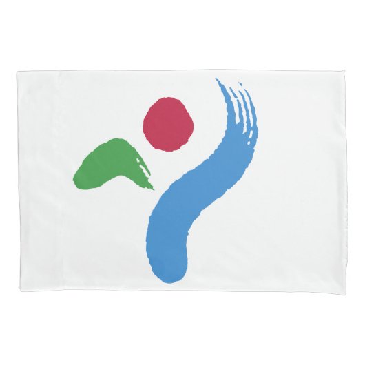 Patriotic Single Pillowcase with flag of Seoul 枕カバー (正面)