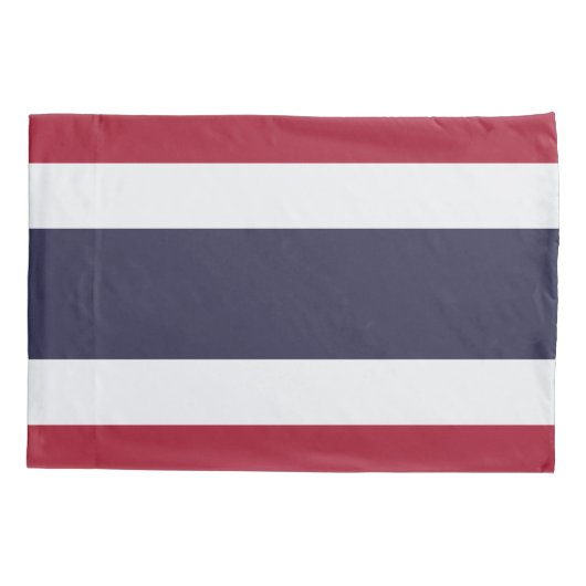 Patriotic Single Pillowcase with flag of Thailand 枕カバー (裏面)