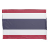 Patriotic Single Pillowcase with flag of Thailand 枕カバー (正面)