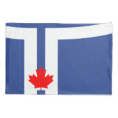 Patriotic Single Pillowcase with flag of Toronto 枕カバー (裏面)