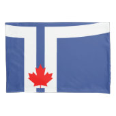 Patriotic Single Pillowcase with flag of Toronto 枕カバー (正面)