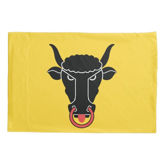 Patriotic Single Pillowcase with flag of Uri 枕カバー (裏面)