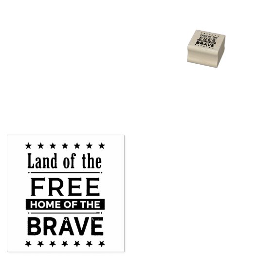 Patriotic small ラバースタンプ (押印)