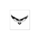 Patriotic Soaring Eagle Graphic – Red White  ラバースタンプ (インプリント)
