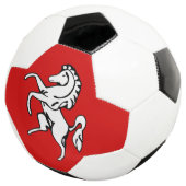 Patriotic Soccer Ball with Flag of Kent, England サッカーボール (3/4)