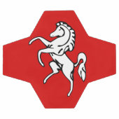 Patriotic Soccer Ball with Flag of Kent, England サッカーボール (フラット)