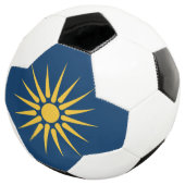 Patriotic Soccer Ball with Flag of Macedonia サッカーボール (3/4)