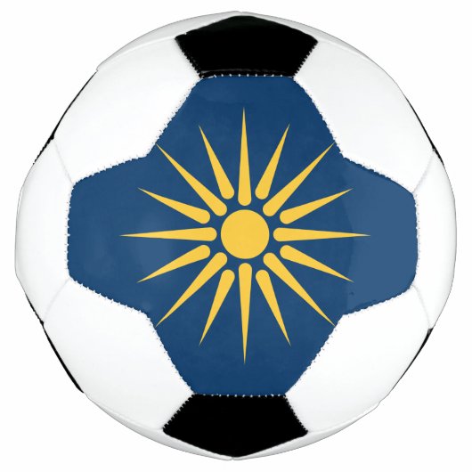 Patriotic Soccer Ball with Flag of Macedonia サッカーボール (正面)