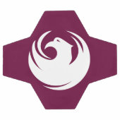 Patriotic Soccer Ball with Flag of Phoenix City サッカーボール (フラット)