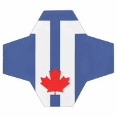 Patriotic Soccer Ball with Flag of Toronto, Canada サッカーボール (フラット)