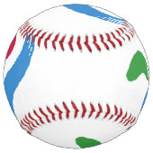Patriotic Softball with flag of Seoul, South Korea ソフトボール (裏面)