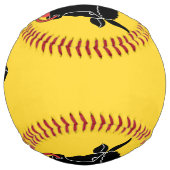 Patriotic Softball with flag of Uri, Switzerland ソフトボール (正面)
