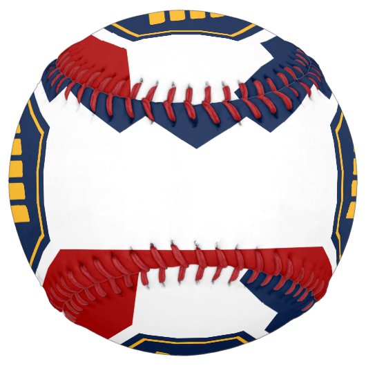 Patriotic Softball with flag of Utah, USA ソフトボール (正面)