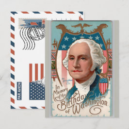 Patriotic Soldier Holding US Flag Postcard シーズンポストカード