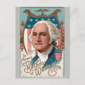 Patriotic Soldier Holding US Flag Postcard シーズンポストカード (正面)