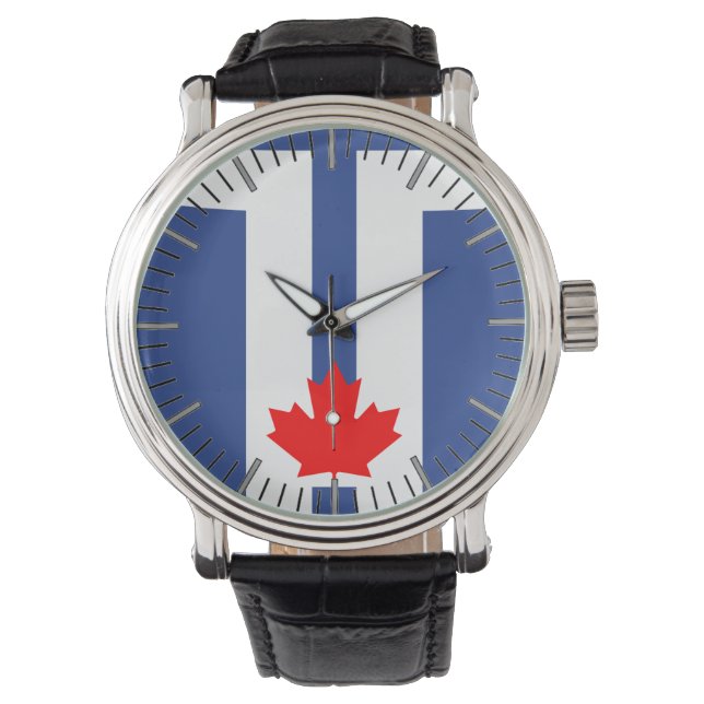 Patriotic, special watch with Flag of Toronto 腕時計 (正面)