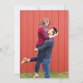 Patriotic Stars 素朴7月4日写真結婚ズ 招待状 (裏面)