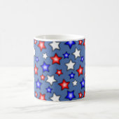 Patriotic Stars - Blue Coffee Mug コーヒーマグカップ (中央)