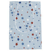 Patriotic Stars Gift Bag ミディアムペーパーバッグ (正面)