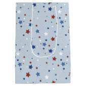 Patriotic Stars Gift Bag ミディアムペーパーバッグ (裏面)