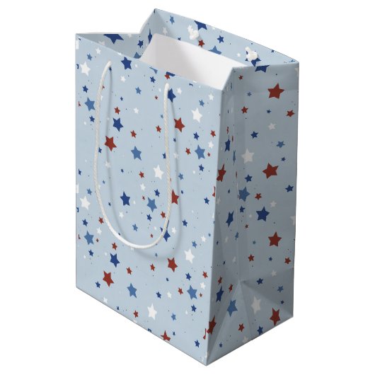 Patriotic Stars Gift Bag ミディアムペーパーバッグ (裏面アングル)
