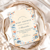 Patriotic Stars & Stripes Baby Shower 招待状