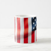 Patriotic Stars & Stripes Classic Mug – USA コーヒーマグカップ (中央)