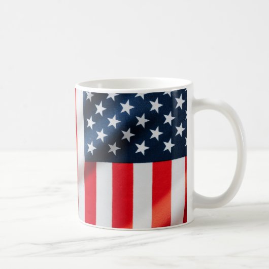 Patriotic Stars & Stripes Classic Mug – USA コーヒーマグカップ (右)