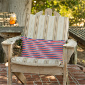 Patriotic Stripes Outdoor Pillow アウトドアクッション (椅子)