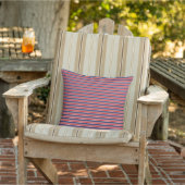 Patriotic Stripes Outdoor Pillow アウトドアクッション (椅子)