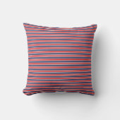 Patriotic Stripes Outdoor Pillow アウトドアクッション (正面)