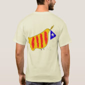 Patriotic Symbol, Catalonia freedom dove. Tシャツ (裏面)