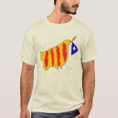 Patriotic Symbol, Catalonia freedom dove. Tシャツ (正面)