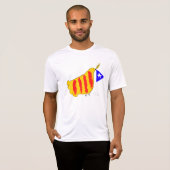 Patriotic Symbol, Catalonia freedom dove. Tシャツ (正面フル)