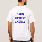 PATRIOTIC Tシャツ – アメリカ合衆国 – ハッピーバースデー (裏面)