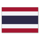 Patriotic table card with Flag of Thailand テーブルナンバー (裏面)
