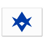 Patriotic table card with Flag of Toyota City テーブルナンバー (裏面)