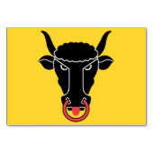 Patriotic table card with Flag of Uri canton テーブルナンバー (裏面)