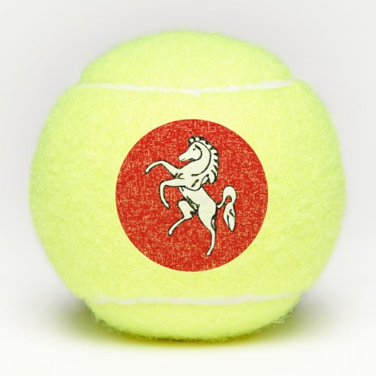 Patriotic Tennis Ball with Flag of Kent County テニスボール (正面)