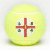 Patriotic Tennis Ball with Flag of Montreal テニスボール (裏面)