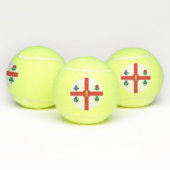 Patriotic Tennis Ball with Flag of Montreal テニスボール (マルチ)