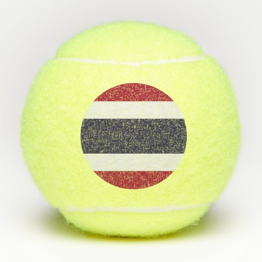 Patriotic Tennis Ball with Flag of Thailand テニスボール (正面)